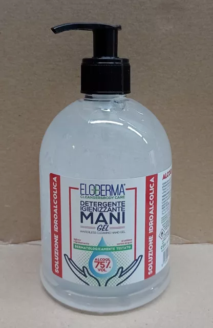 Gel igienizzante mani Eloderma con 75% alcool - 500 ml