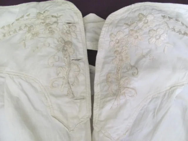 Antique 19C. Hand Embroidery Ladies Womens Underwear Victorian Style Underpants