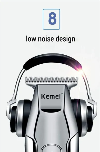 Kemei Professional Beard Hair Trimmer Cordless Electric Haircut Cutter KM-5027 2