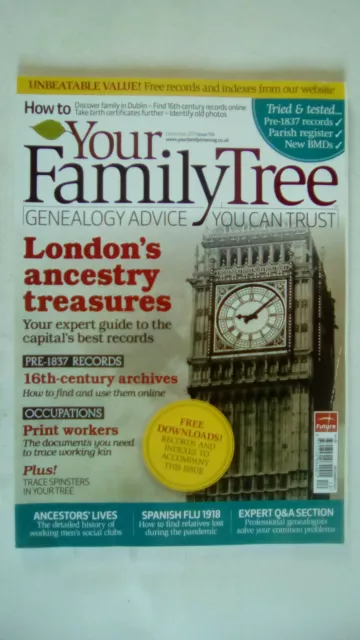 Your Family Tree Magazine December 2011 Issue 110 Mag only NO DISC