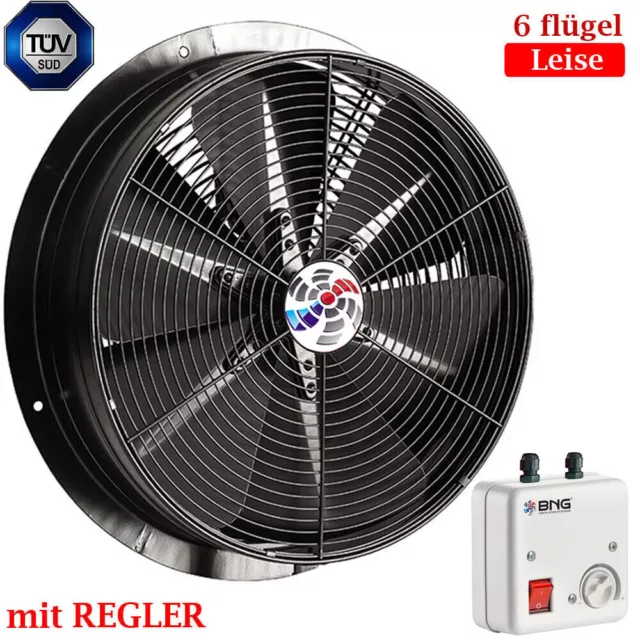 Turbine Industrie Axial Mur Vitres Ventilateur Ø400 Soufflerie Avec Contrôleur