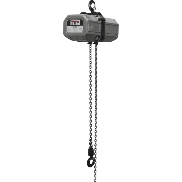 JET 1/2 SS Series Electric Chain Hoist- 1/2-Ton Cap 10ft Lift 1-Phase