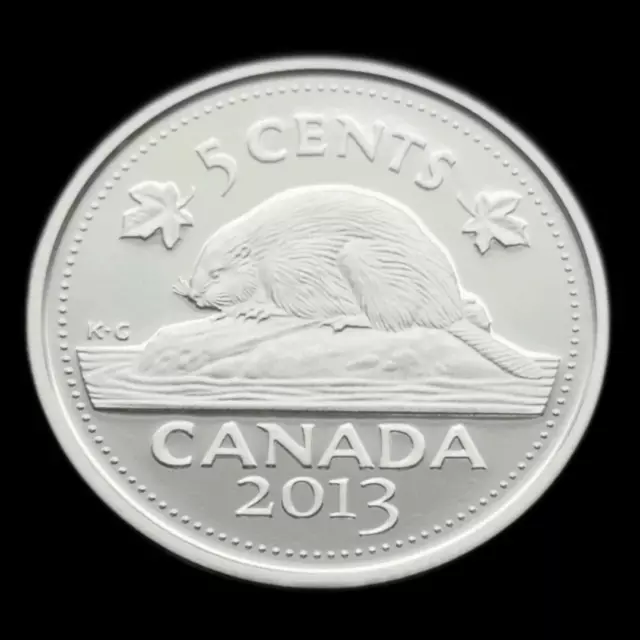 *** 2013  Canada  5  Cents  Proof  Ultra  Heavy  Cameo  99.99  Fine  Silver ***