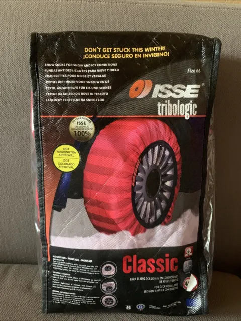 Isse Textile Snow Chains Size 66, 2 Per Pack