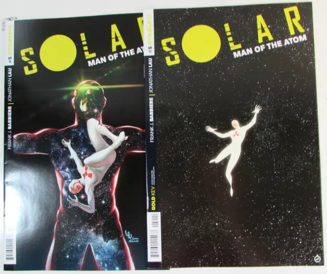 Solar Man of the Atom Lot of 2 #5,5b Dynamite (2014) 1st Print Comics