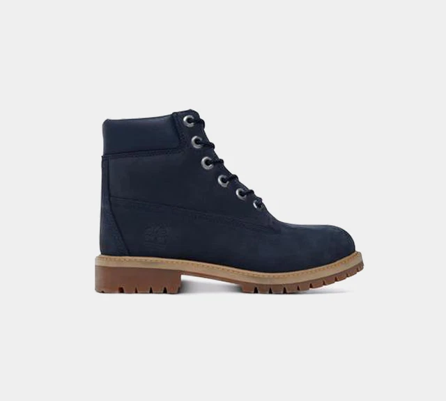 Timberland 6" Junior Premium Boots 9497R Shoes Navy UK 3-6