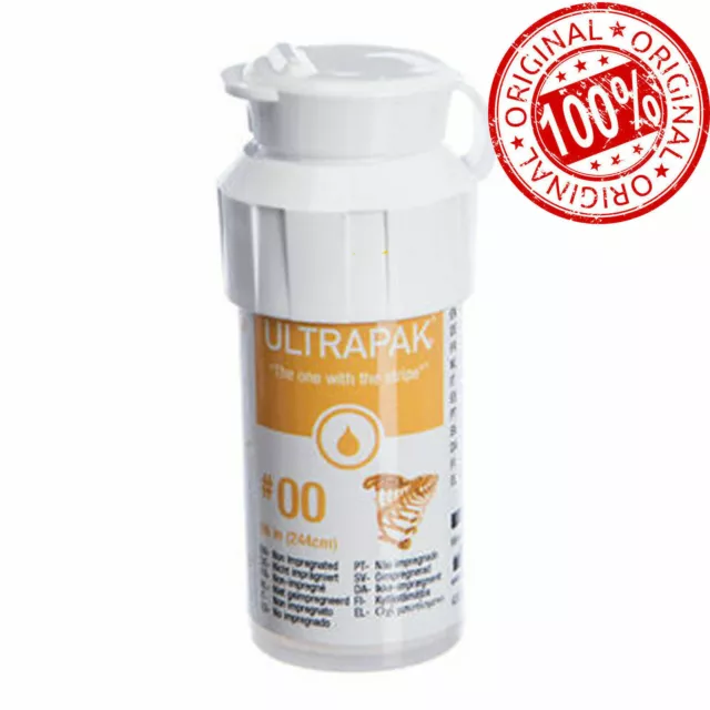 Ultrapak Dental Gingival Retraction Knitted Cord Ultradent Size 00