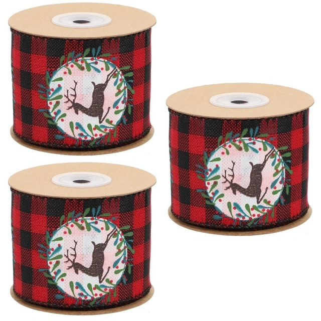 3 rollen von Weihnachten Handwerk Liefert Weihnachten Grosgrain-Band