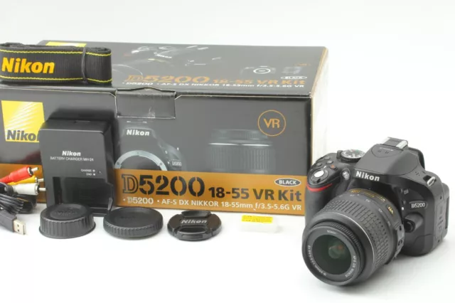 [MINT in Box SC:1855] Nikon D5200 24.1MP DSLR Camera w/ 18-55mm Lens Japan #1181