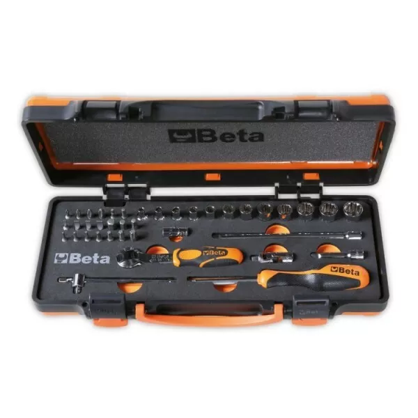 Set 39 chiavi a bussola multimpronta attacco 1/2" codice 920U/C12M marca BETA