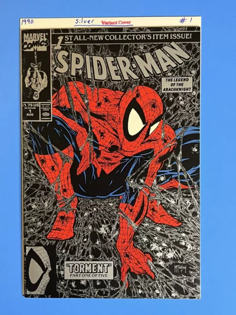 Spider-Man #1 Silver Variant Torment! Todd McFarlane! Marvel 1990