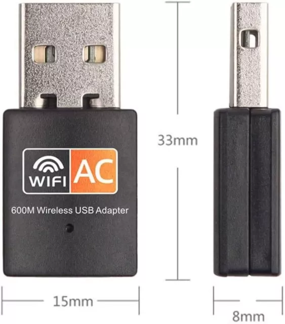 Jedel Ac600 (433 150) Wireless Dual Band Nano USB Adapter