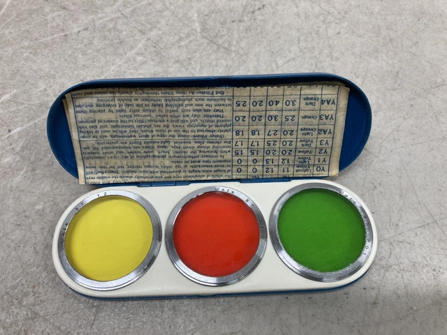 Vintage WALZ 37mm Filter Set of 3 With Case