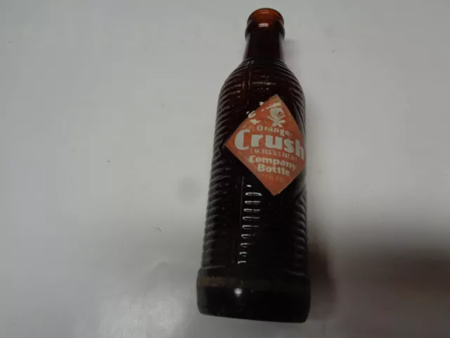Orange Crush Company Soda Bottle Amber Brown 1956 ?