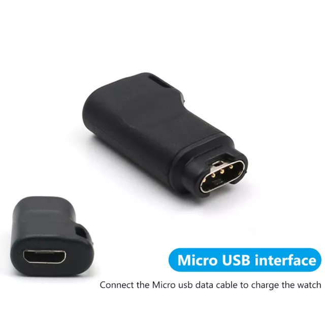 USB Charger Adapter Converter for Garmin Fenix 7S 7X 6 6S 6X (Micro USB) 2