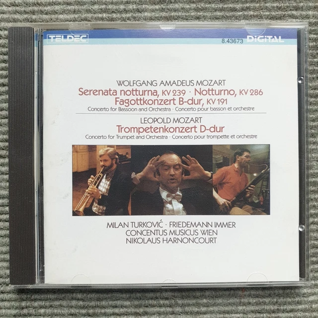 Wolfgang Amadeus Mozart Concentus Musicus Wien Serenata Notturna CD