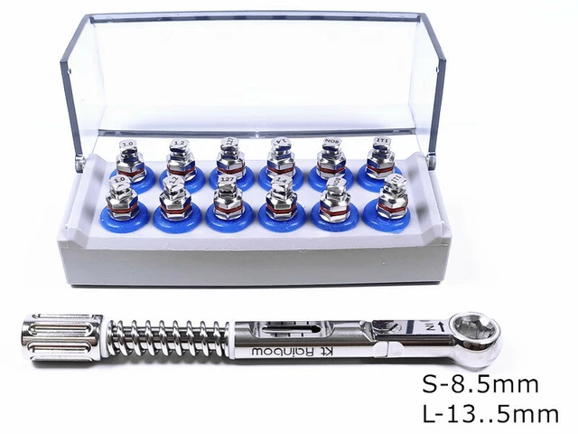 Dental Square Head Implant Torque Wrench Ratchet Drivers Wrench Screwdriver 12Si