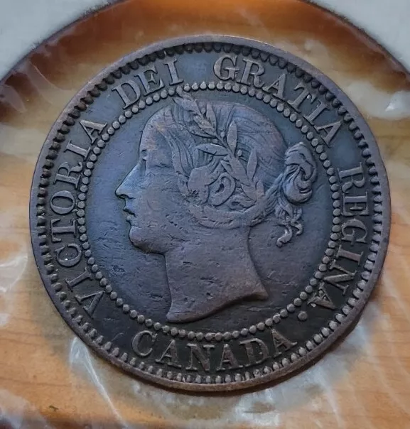 1859  Canada  One Cent Queen Victoria Large Cent