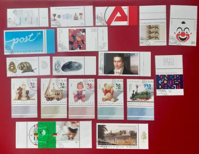 Briefmarke BRD Lot 2003 gestempelt Spielzeug Satz Thaer Schach