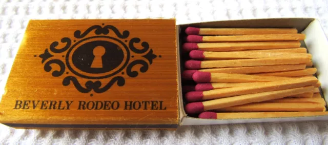 Vintage Beverly Rodeo Hotel Chez Voltaire Restaurant Beverly Hills CA Matchbox