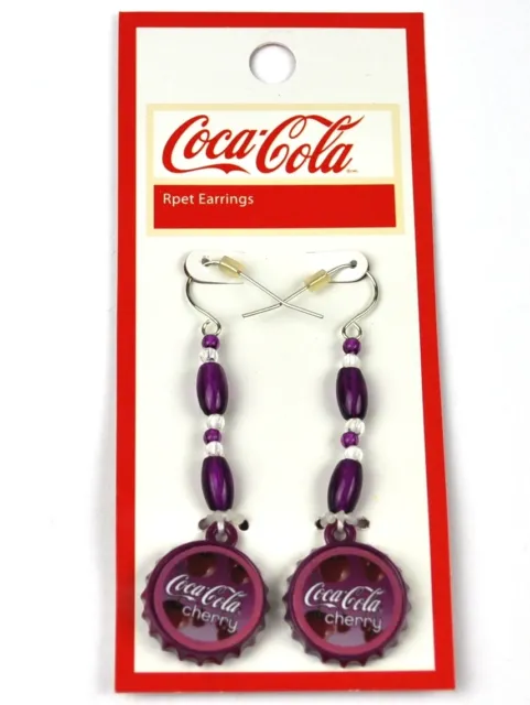 Coca Cola Cherry Kirsche Coke Ohrringe Earrings Kronkorken Bottlle Cap Style