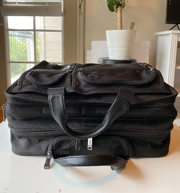 TUMI Alpha 26104D4 Deluxe Expandable Wheeled Rolling Briefcase Bag 2