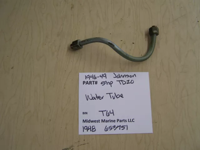 1946-49 Johnson Seahorse TD 20 5 HP Outboard Motor Water Tube T64