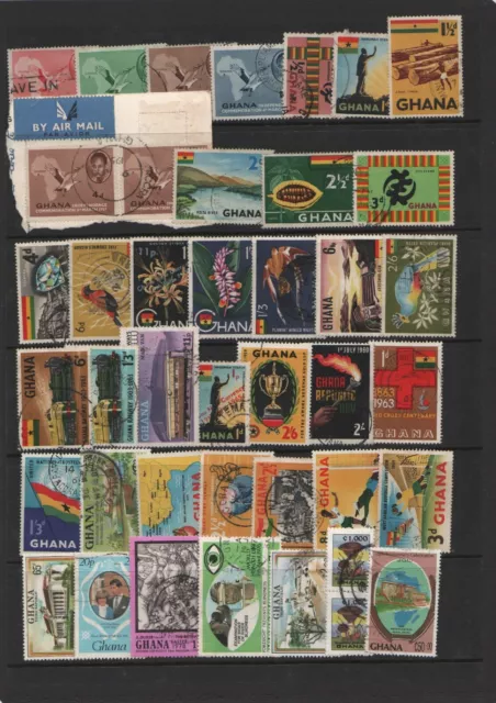 Gold Coast/Ghana Qe2 Fine Lhm./Used Collection G7