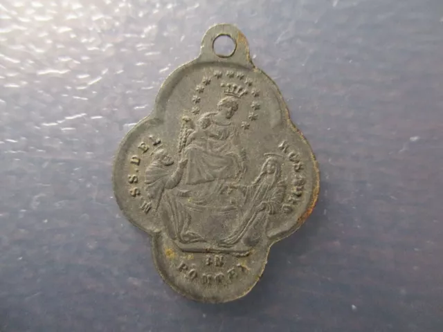 Medalla Religiosa San Antonio De Padua / Beata Virgen Del Rosario Pompeia