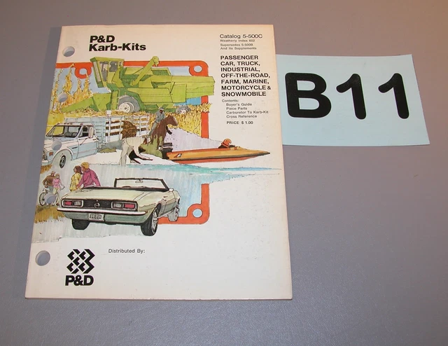P&D KARB-KITS BUYERS Guide Cross Reference Catalog C5-500C B11 EUR 6,88 ...