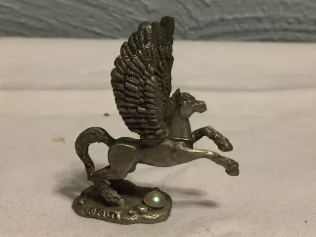 Vintage, RIDOLFI, Fine Pewter, Pegasus, Mini Figurine