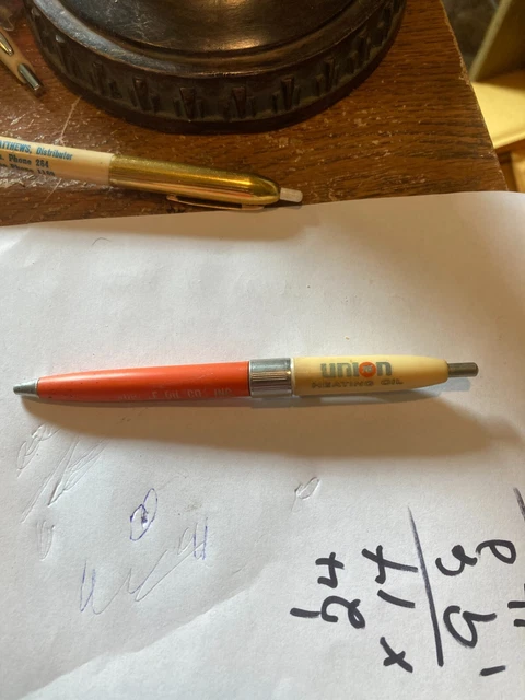 Vintage Union 76 Heating Oil Ink Pen Burlile Oil Gallipohis,Ohio