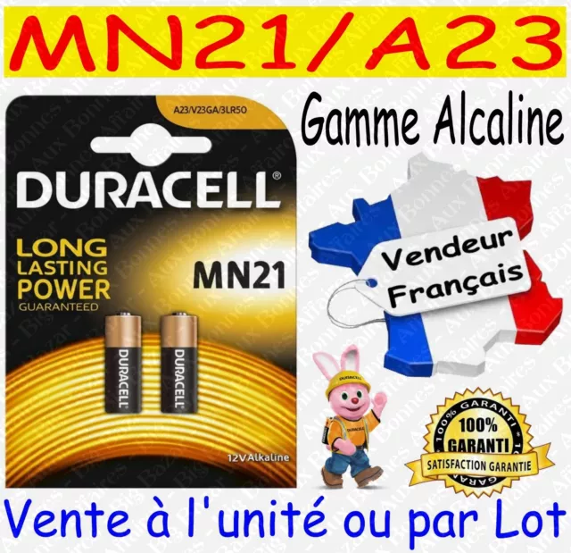 Piles DURACELL TYPE MN21 A23 - Vente aussi : CR2032 CR2025 CR2016 CR2430 CR2450