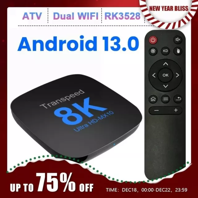 Smart TV Android Box - Latest Model- 5G WiFi, Bluetooth, 2GB/4GB Ram 16/32/64GB