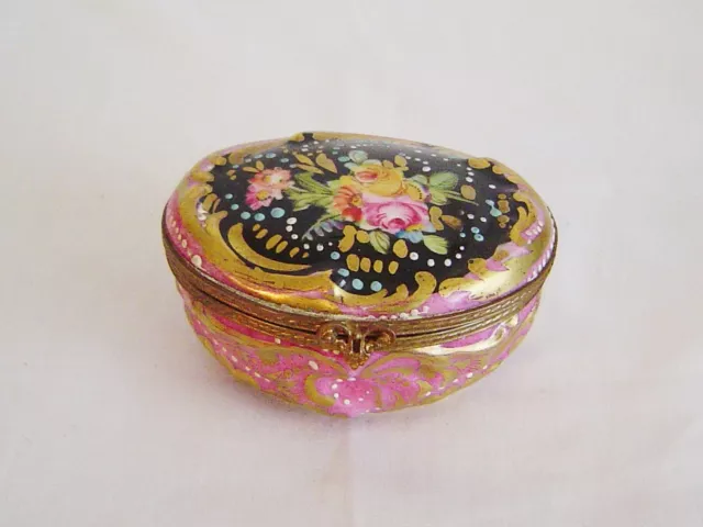 Small Hand Painted Porcelain Box Sevres