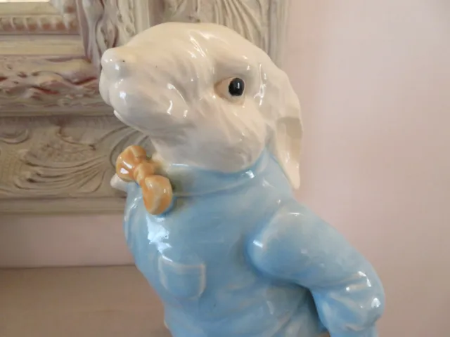 *Very Rare* Burleigh Ware Prototype Peter Rabbit Figure 9 Inch Tall 2