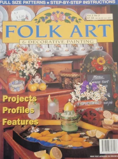 Folk Art & Decorative Painting Magazine Vol 2 No 2 - 25% Bulk Magazine Discount