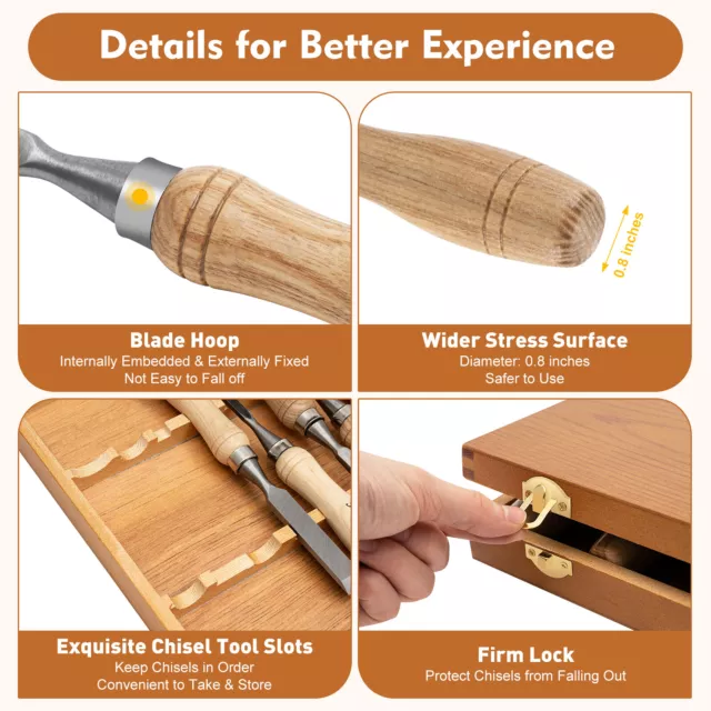  Wood Carving Tools Set, Wood Whittling Kit for Beginners Kids  and Adults - Wood Carving Kit with Detail Wood Carving Knife, Whittling  Knife, Wood Chisel Knife, Gloves, Carving Knife Sharpener 