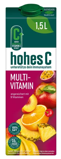 Multivitaminico alto C 4x 1,5L + 3x 1,5L multivitaminico delicato NUOVO MHD 02/12/23