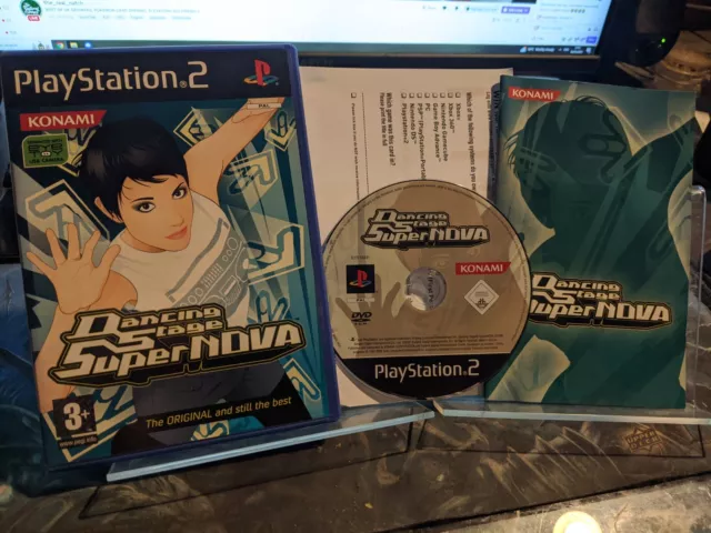 Dancing Stage SuperNOVA Sony PlayStation 2 2007 PAL UK Konami Complete Manual