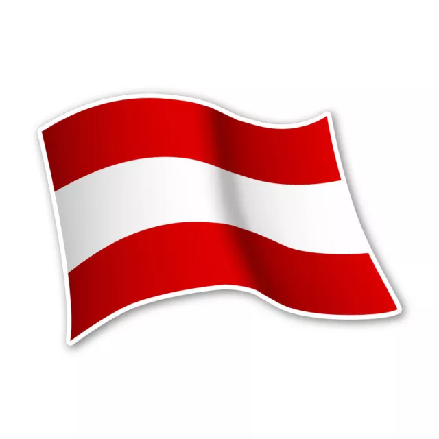 Österreich Flagge Austria Autoaufkleber Sticker Fahne Aufkleber DRU 0075