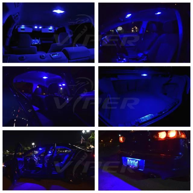 2006-2010 Jeep Commander Blue LED Lights Interior Package Kit 2