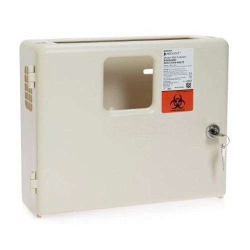 Sharps Collector Wall Cabinet Count of 2  by McKesson