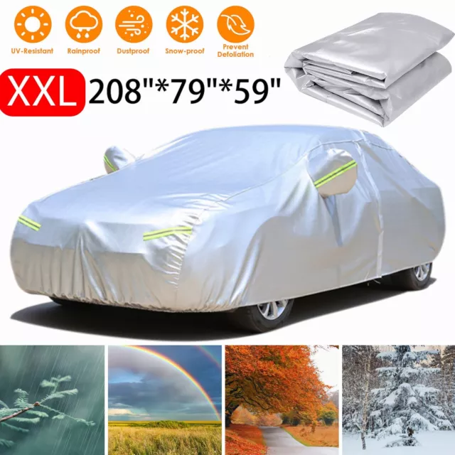 For Ford Mustang Car Cover Outdoor Waterproof All Weather Sun UV Rain Protection 2