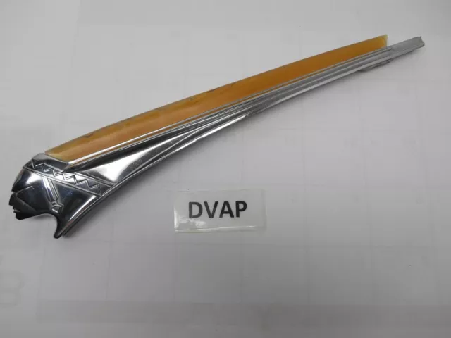 Qty (1) Used 1946 Pontiac Indian Chief Chrome Hood Ornament. ( DVAP )