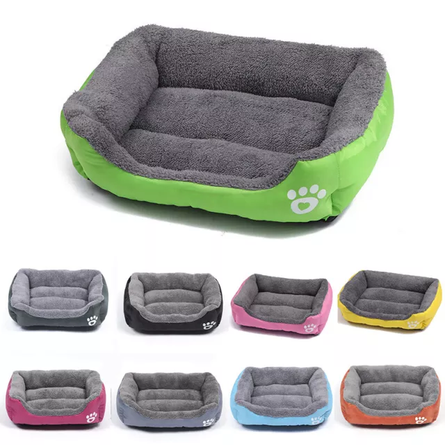Large Pet Dog Cat Bed Puppy House Dog Mat Cushion Soft Kennel Washable