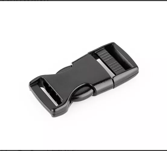 2x Steckschnalle Verschluss  (20,5mm) Gurtband Gurtschnalle Schwarz
