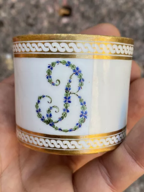 Factory Of Duke D'Angoulême, Cup Alize Porcelain Vintage Louis XVI