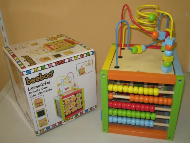 Ab 12 Monate Baby Kinder Motorikwürfel Holz Multifunktionswürfel Spiele Würfel 3