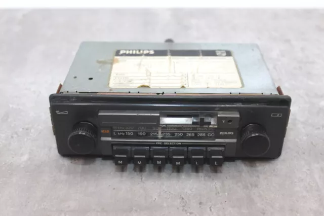 Vintage Philips Radio Receiver 232 Classic Car Stereo Untested 1960s 1970s 3